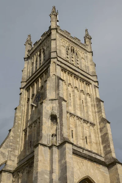 John Baptist Parish Church Tower Cirencester Anglia — Zdjęcie stockowe