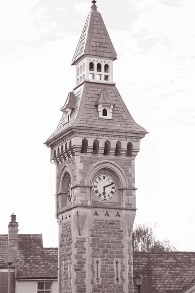 Torre Del Reloj Hay Wye Gales Reino Unido —  Fotos de Stock