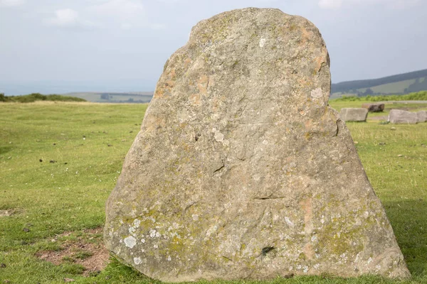 Standing Stone Hay Bluff Breacon Beacons Уэльс Великобритания — стоковое фото