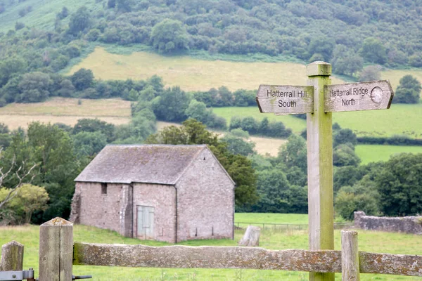 Beacons Way Sign Llanthony Wales Storbritannien — Stockfoto