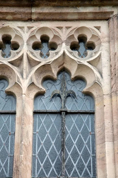 Fönster För Marys Priory Church Abergavenny Wales Storbritannien — Stockfoto