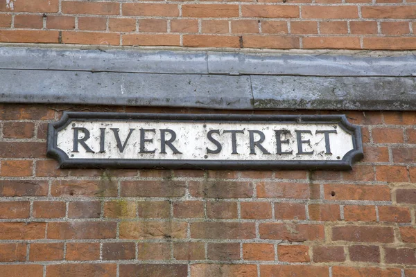 River Street Sign Windsor Londres — Fotografia de Stock