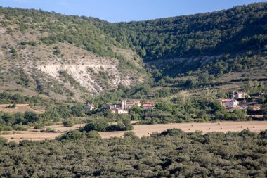 Cortiguera Village, Pesquera de Ebro; Burgos; İspanya