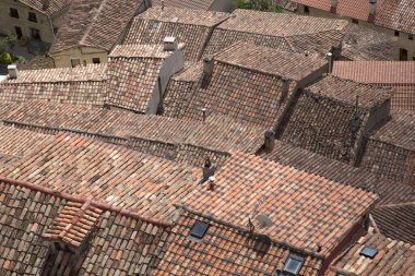 Frias, Burgos, İspanya 'daki Çatılar,