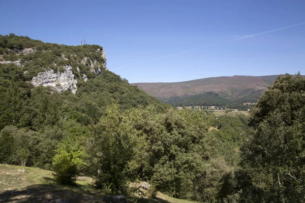 Ojo Guarena Doğal Parkı Merindad Sotoscueva Burgos Castillo Leon Spanya — Stok fotoğraf