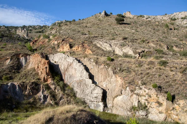 Landschap Poza Sal Burgos Spanje — Stockfoto