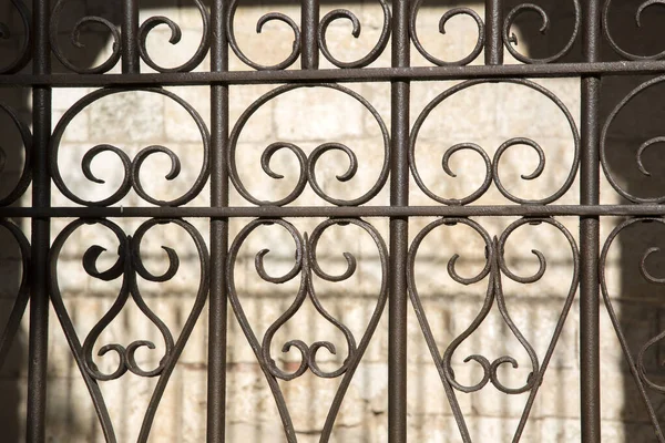 Railing Bij Cosme Damian Church Covarrubias Burgos Spanje — Stockfoto