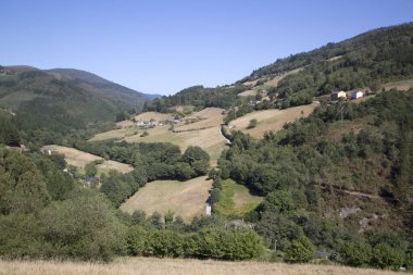 Manzara Görünümü; Taramundi; Asturias; İspanya