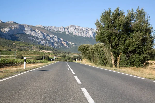 Open Road Laguardia Alava Basque Country Spain — Stock Photo, Image