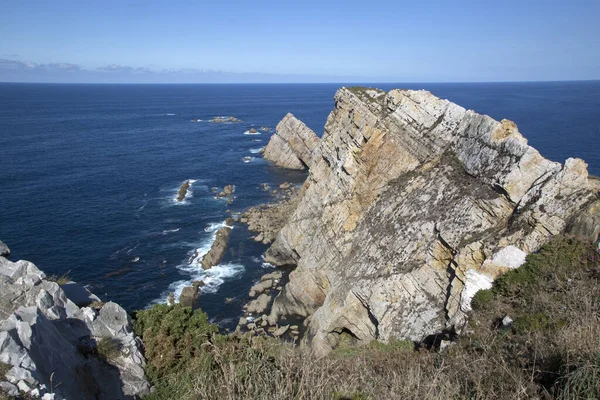 Cliff Cabo Penas Headland Asturies Espagne — Photo