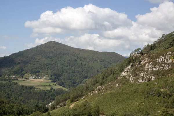 Landskap Villayon Asturien Spanien — Stockfoto