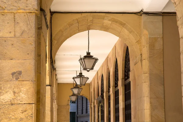 Lampy Ratuszowe Oviedo Asturia Hiszpania — Zdjęcie stockowe