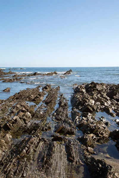 Rocks Cambaredo Beach Asturias Spain — Stock Photo, Image