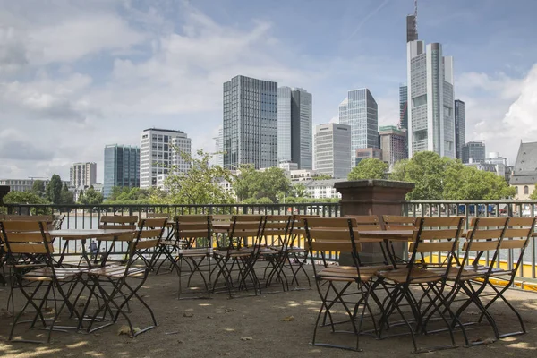 Cityscape Office Buildings Frankfurt Německo — Stock fotografie