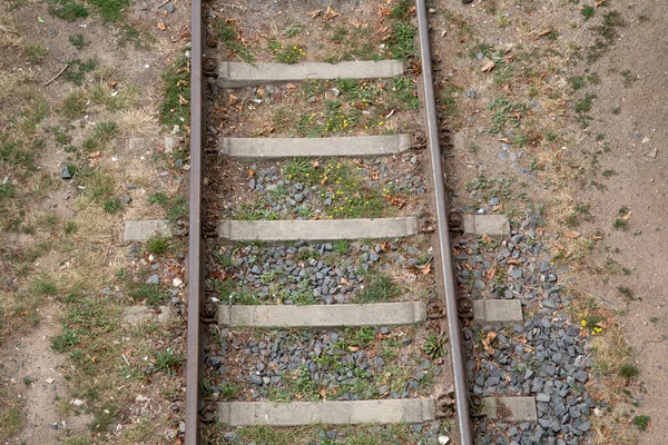 Linia Kolejowa Frankfurcie Niemcy — Zdjęcie stockowe