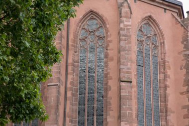 Katedral Penceresi ve Cephesi; Frankfurt; Almanya;