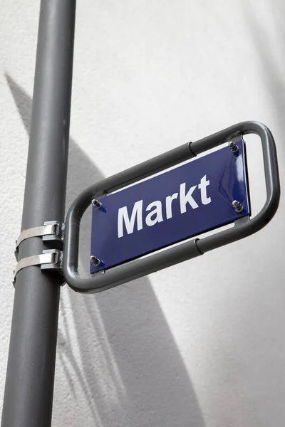 Marktbord Frankfurt Duitsland — Stockfoto