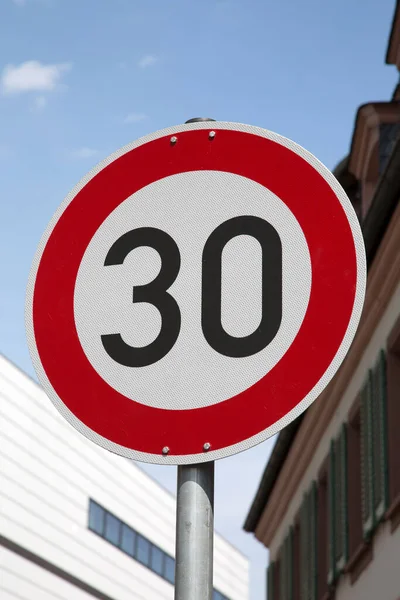 Thirty Sign Urban Setting — Stock Photo, Image