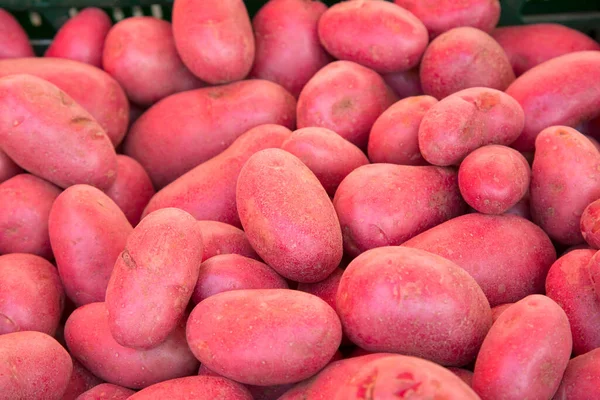 Red Potatoes Market Stall — Stock Photo, Image