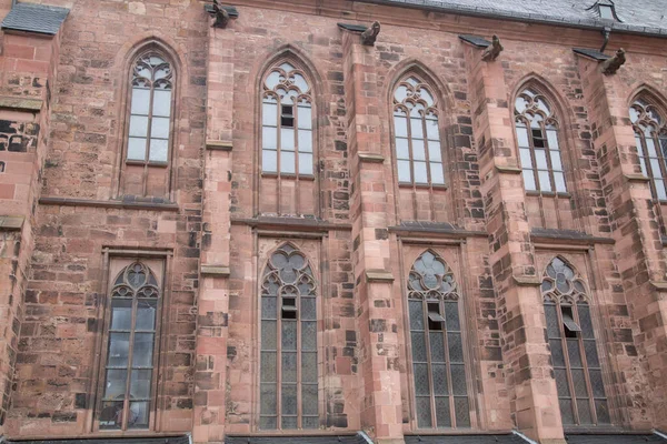 Church Holy Spirit Heiliggeistkirche Market Square Heidelberg Germany — Stock Photo, Image