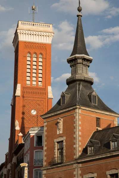 Torre Della Chiesa Santa Cruz Madrid Spagna — Foto Stock