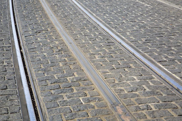 Tram Track Bordeaux France — 图库照片