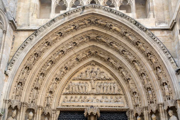 Entrance Cathedral Church Bordeaux France — Stock Photo, Image