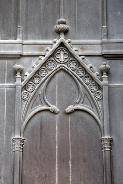 Cathedral Church Door Bordeaux France — стокове фото