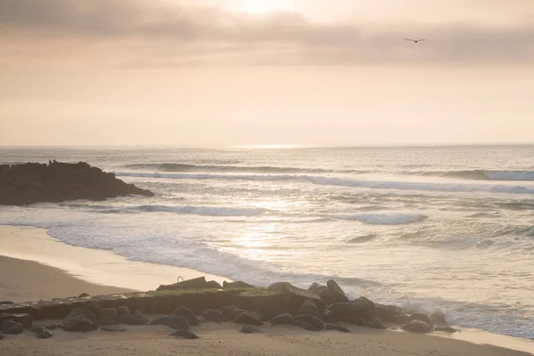 Plaża Biarritz Kraj Basków Francja — Zdjęcie stockowe