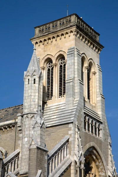 Notre Dame Rocher Sainte Eugenie Church Biarritz France — стокове фото