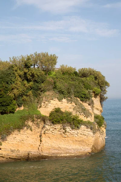 Cliff Sea Biarritz France — Photo