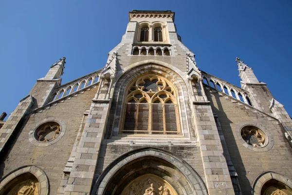 Notre Dame Rocher Церковь Святой Евгении Биарриц Франция — стоковое фото