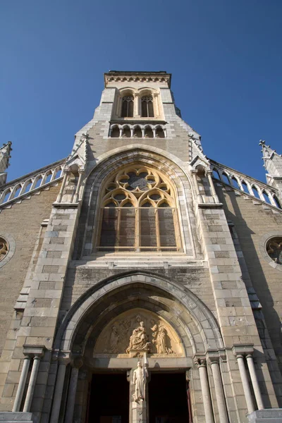 Notre Dame Rocher Iglesia San Eugenio Biarritz Francia — Foto de Stock