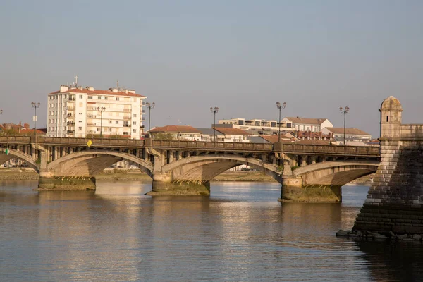 Pont Saint Esprit Bridge River Adour Bayonne Paesi Baschi Francia — Foto Stock