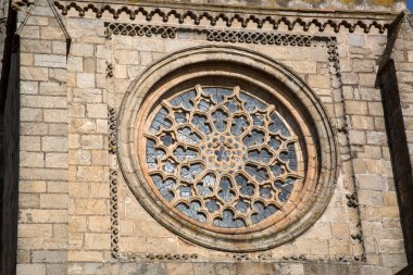 Katedral 'deki Gül Penceresi, Evora; Portekiz