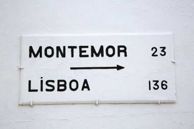 Beyaz Arkaplanda Lizbon Arrow İşareti