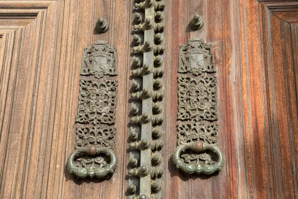 Cathedral Door Evora Portogallo — Foto Stock