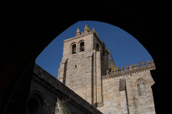 Evora Katedral Kulesi Portekiz — Stok fotoğraf