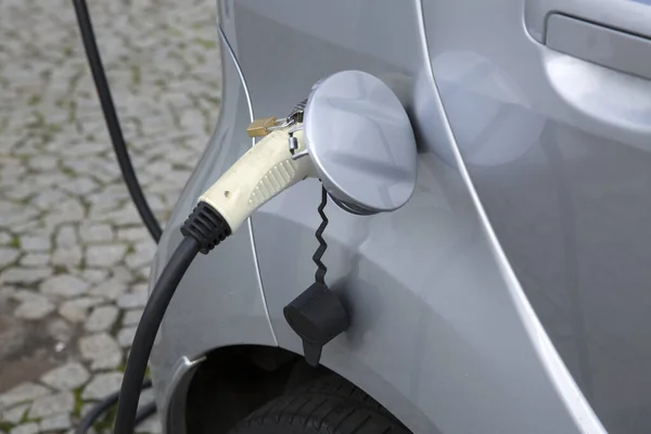 Closeup Electric Car Plug — Stock Photo, Image