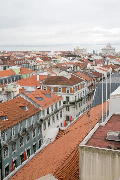 Lizbon Portekiz Deki Baixa Mahallesi — Stok fotoğraf