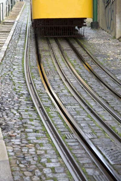 Lavra Spårvagn Elevador Lissabon Portugal Europa — Stockfoto