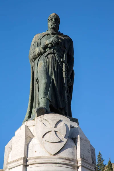 Gualdim Pais Monumento Tomar Portugal Europa — Fotografia de Stock