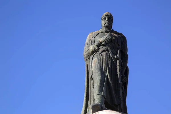 Monumento Gualdim Pais Tomar Portogallo Europa — Foto Stock