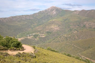Orellan 'da turistler; Medulas; Leon; İspanya