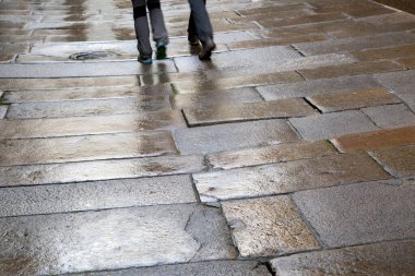 Islak Sokak, Santiago de Compostela, Galiçya, İspanya