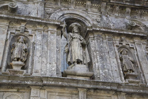 Cathedral Facade Santiago Compostela Galiza Espanha — Fotografia de Stock