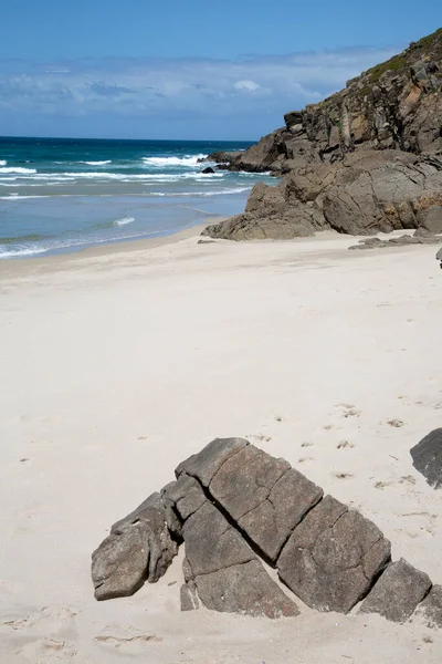 Stranden Rostro Finisterre Costa Muerte Galicien Spanien — Stockfoto