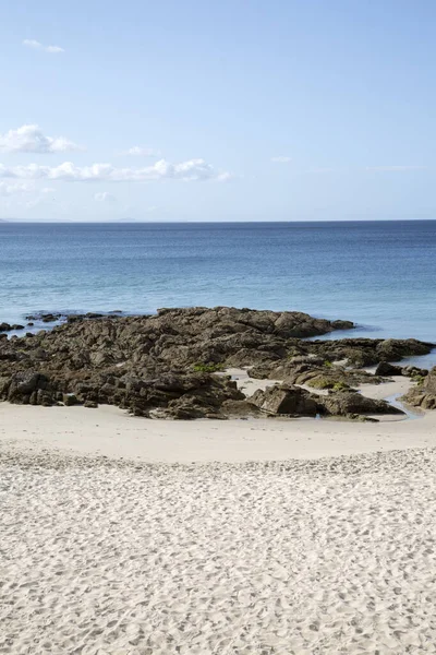 Rock Langosteira Beach Finisterre Costa Muerte Galicia Spain — Stock Photo, Image