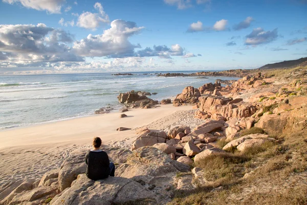 Forcados Point Beach Costa Muerte Galicia Španělsko — Stock fotografie