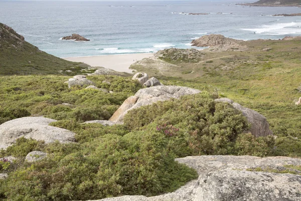 Forcados Point Beach Costa Muerte Galice Espagne — Photo